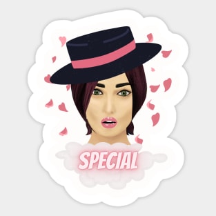 spacial lady Sticker